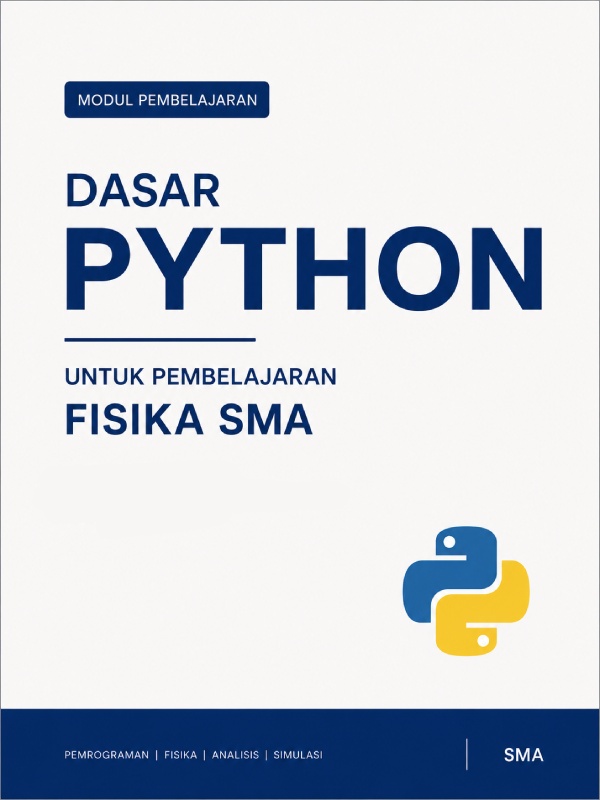 Sampul Belajar Phyton untuk Fisika SMA