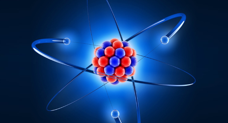 Ilustrasi Teori Model Atom RUtherford keren
