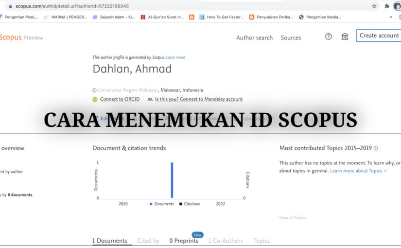 Cara Menemukan ID Scopus untuk Dosen