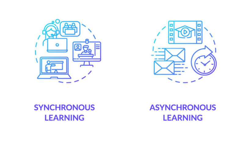 Fitur belaja media belaja Asynchronous dan synchronous