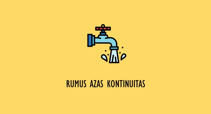 Materi Fisika SMA – Rumus Hukum Kontinuitas