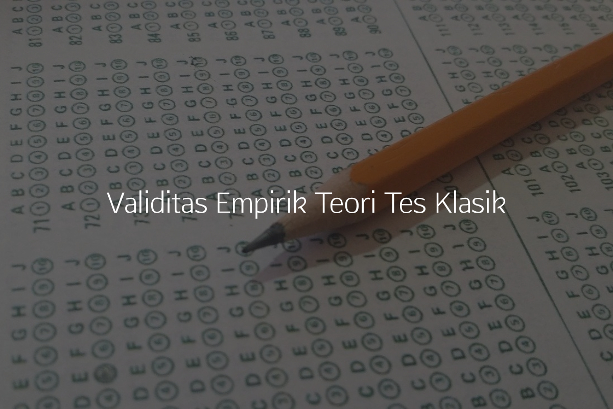 Teori Tes Klasik Instrumen Tes